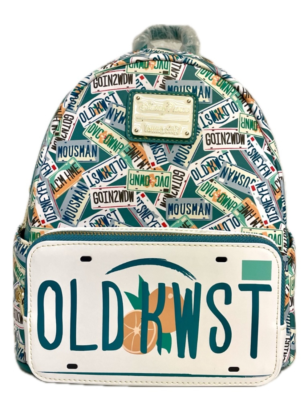 Disney Old Key West Resort License Plate Loungefly Backpack - NEW